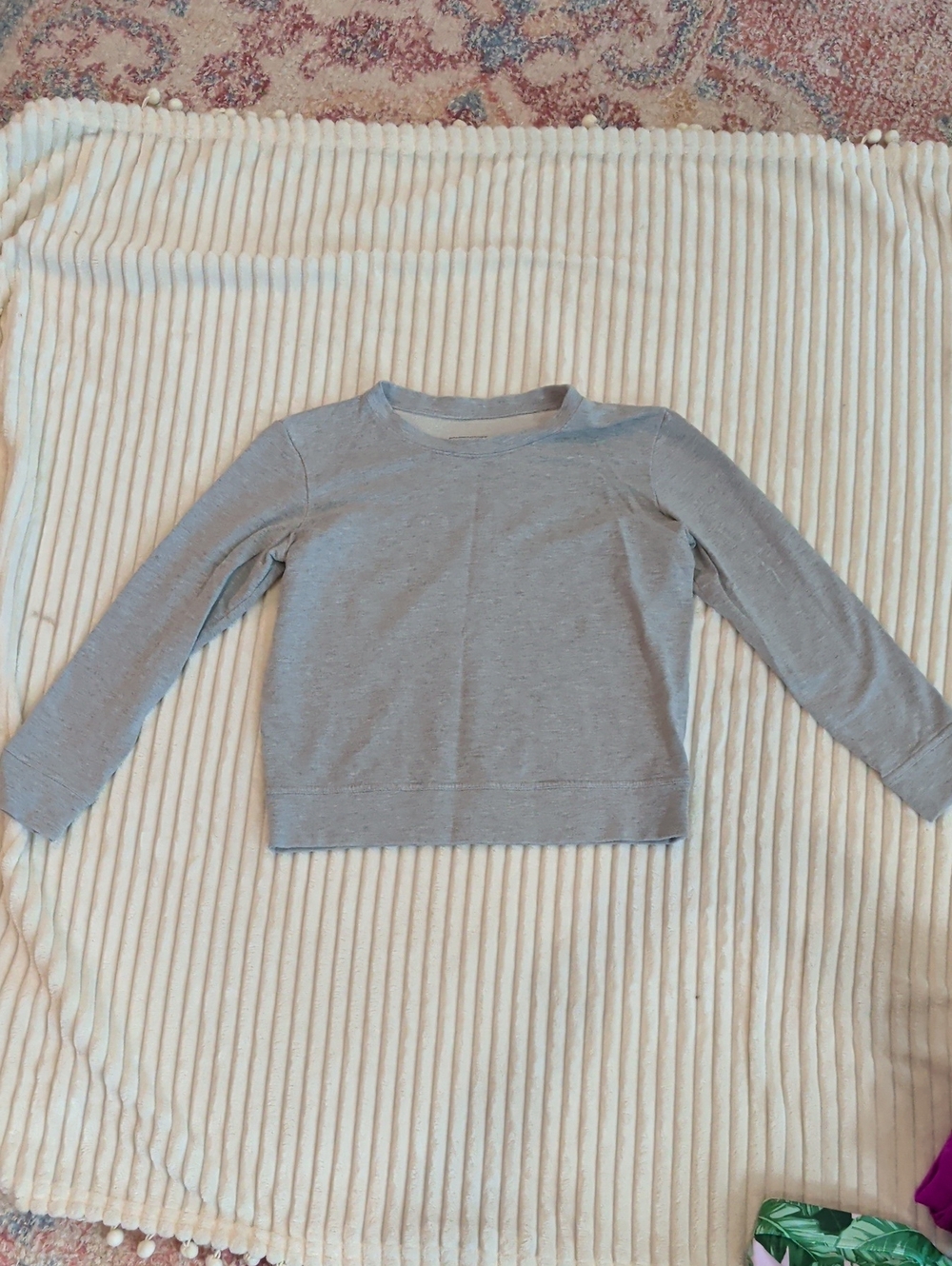 Fleo Small Crewneck Top - Light Gray